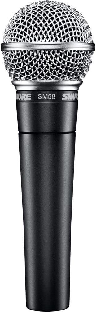 Shure SM58 Professional XLR Dynamic Vocal Microphone – Cardioid Mic for Live Performance, Studio Recording, Podcasting & Broadcasting (SM58-LC)