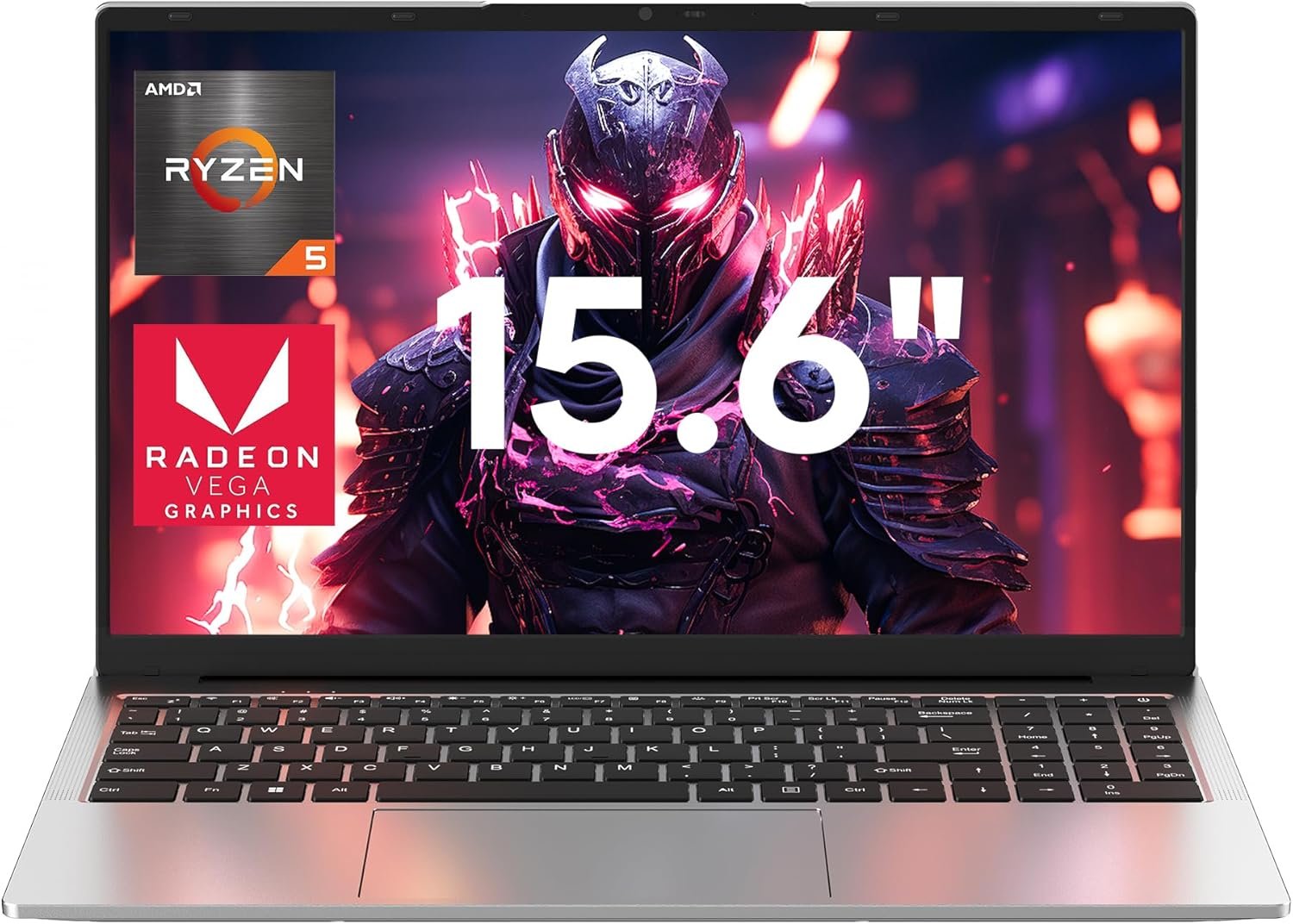 jumper 2025 Gaming Laptop, AMD Ryzen 5 7430U(Up to 4.3GHz), 16GB DDR4 1TB NVME SSD, 15.6″ FHD IPS Screen, 62.7Wh Battery, Windows 11, GPU, USB3.2, 4 Stereo Speakers, 2 Memory Slots.