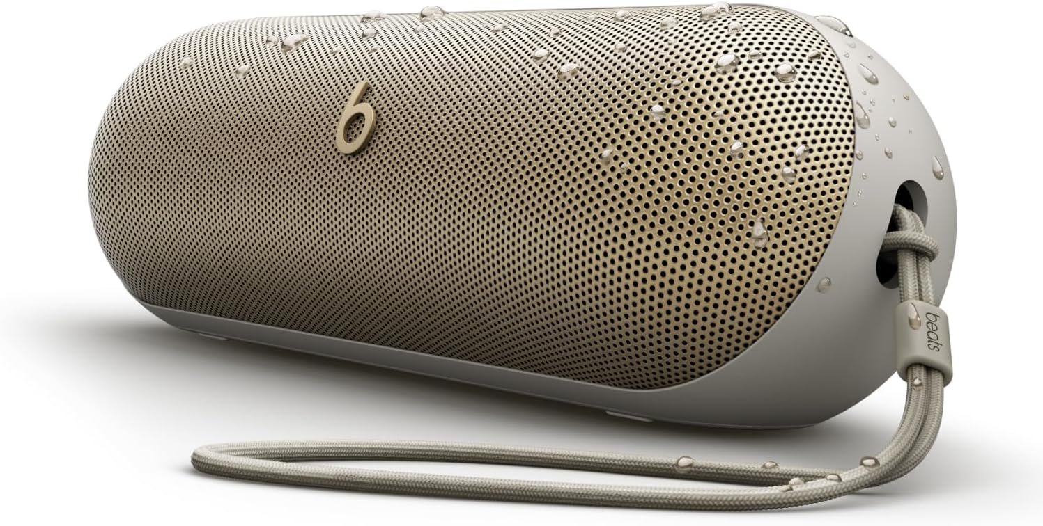 Beats Pill – Portable Bluetooth Speaker- Up to 24H Battery Life, Water Resistant, Bluetooth, Apple & Android Compatible, Seriously Loud Sound for Home, Outdoor and Travel- Champagne Gold