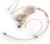 Microphone Headset Discreet Headworn Earset Over Ear Hanging Mic Compatible with Shure Wireless System Bodypack Transmitter, Ideal for Lectures, Live Performance, Theater, Podcasts – Beige