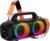 BassBloom Roar 1 Portable Bluetooth Speaker,60W Powerful Sound with Deep Bass,IPX6 Waterproof,24H Playtime,Bluetooth 5.4,RGB Party Lights,Wireless Stereo Pairing,Travel Outdoor for Camping and Beach